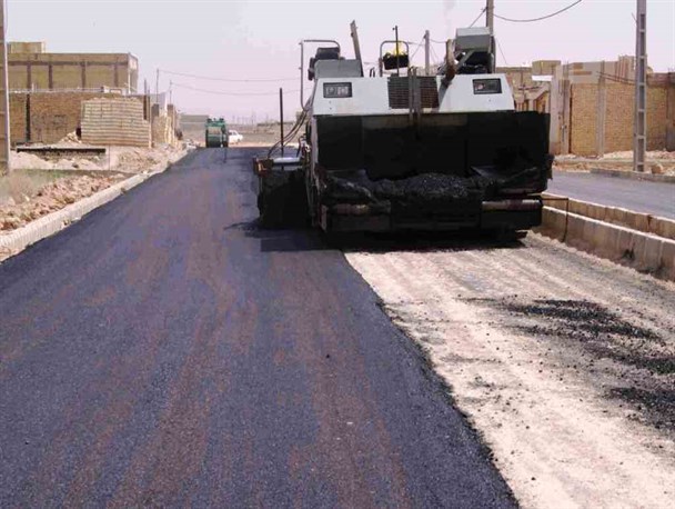 آسفالت شهرک صنایع کوچک اندیمشک + تصویر