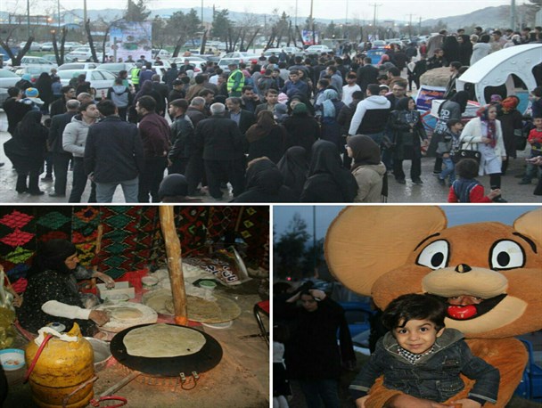 بازدید پرشور گردشگران نوروزی در سرپلذهاب به روایت تصویر