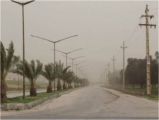 شعاع دید افقی شهرستان سرپلذهاب به ۵ کیلو متر رسید