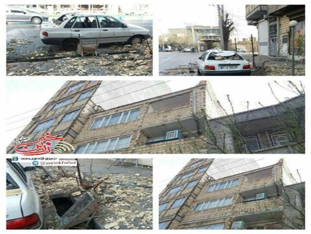 تندباد با سرعت ۱۱۲ کیلومتر بر ساعت میاندوآب خسارت به بار آورد + تصاویر