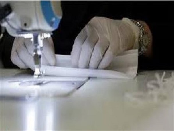 راه اندازی کارگاه دوخت ماسک بهداشتی توسط سازمان بسیج مهندسین عمران و معماری استان کرمان