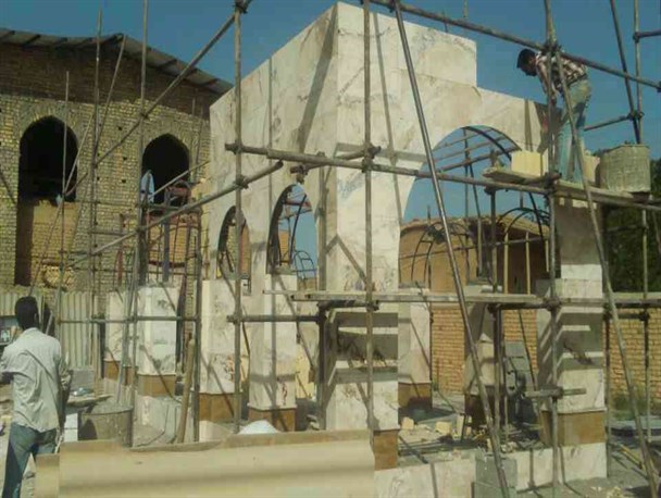 یادمان شهدای دفاع مقدس روستای نیوان نار ساخته می شود