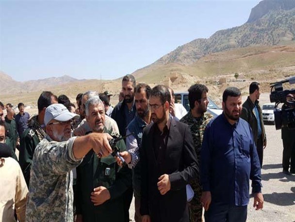 بازدید فرمانده سپاه از طرح بزرگ سامانه گرمسیری در استان کرمانشاه