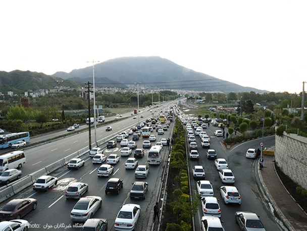 ترافیک سنگین در محور فیروزکوه مسیر شمال به جنوب