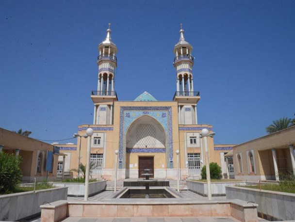 تکریم و غبارروبی مسجد جامع ابوموسی+تصاویر