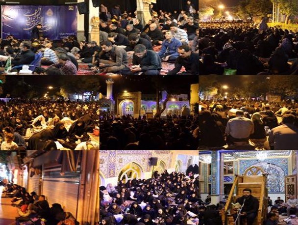آیین معنوی اولین شب قدر در اراک برگزار شد+عکس