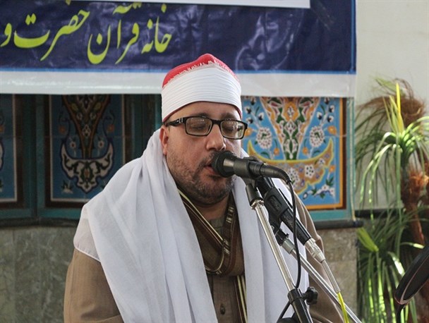 محفل انس با قرآن با حضور قاری مصری قادر الباز در مسجد عباسیه اندبیل خلخال