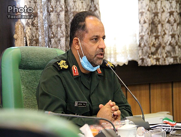نشست خبری فرمانده سپاه الغدیر استان یزد با اصحاب رسانه