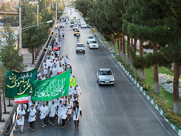 کاروان عشق وارد دامغان شد + تصاویر