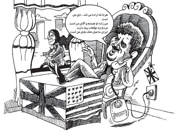 م. ه ، که نماد عبرت خلق شده / با عزم وکیل خُبره در دلق شده!