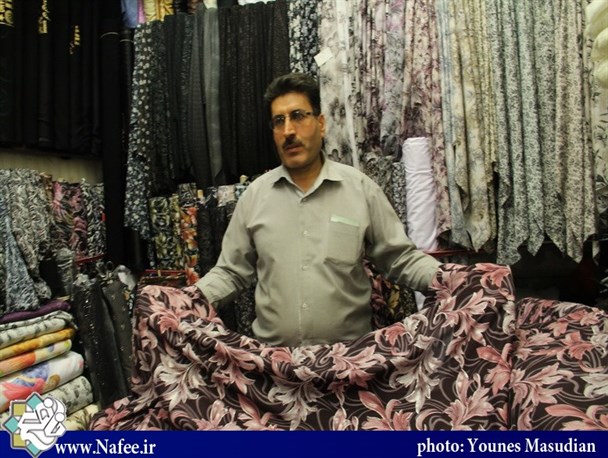 راسته پارچه فروش ها در همدان