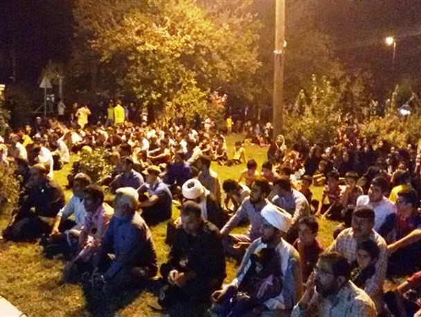شهرستان چرام در شب میلاد امام رضا(ع) غرق در نور و شادی شد + تصاویر