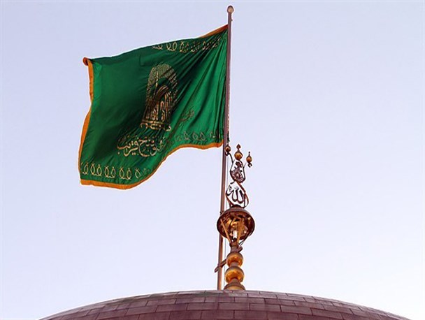 استقبال پر شور از پرچم امام رضا (ع) در اردوگاه حرفه آموزی همدان