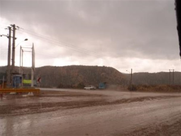 بارش شدید باران در شهرستان مراوه تپه
