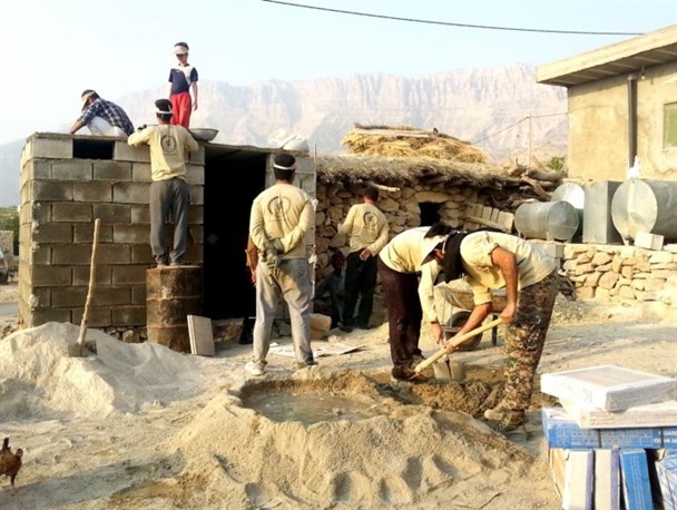 یک هفته اردو با طعم جهاد در روستای کنده‌ای کازرون+عکس