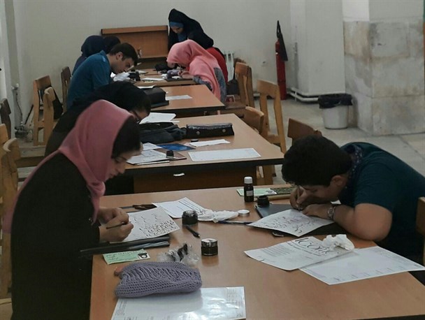 سیصد هنرجو در آزمون‌های خوشنویسی انجمن خوش نویسان اسلامشهر شرکت کردند