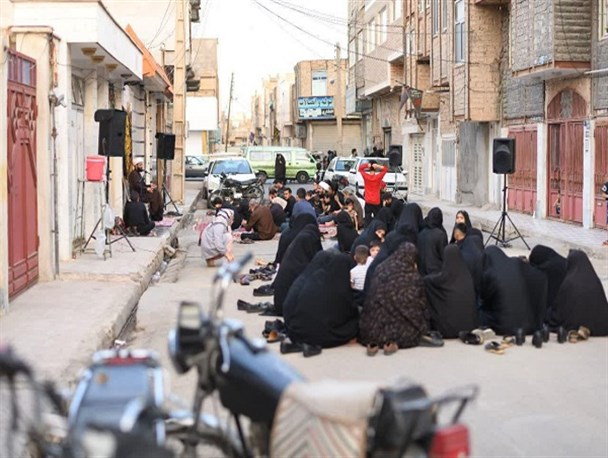 روضه در کوچه شهدا+ تصاویر