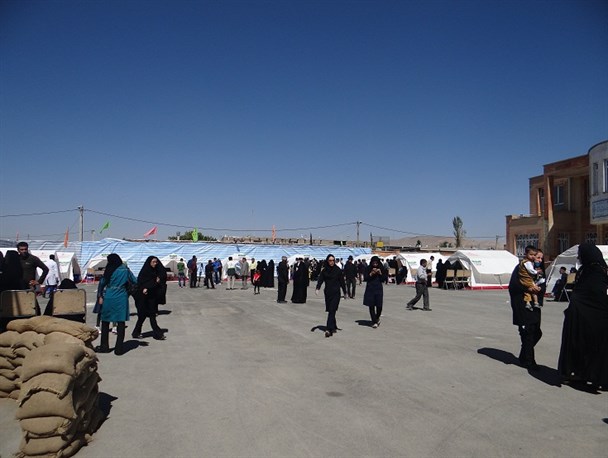 گزارش تصویری از برپایی پنجمین بیمارستان صحرایی در الیگودرز