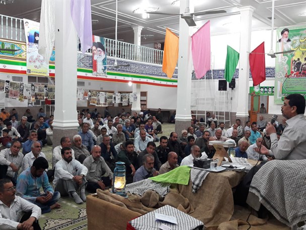 مراسم شبی با شهدا در اکبرآباد کوار