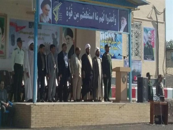 صبحگاه مشترک نیروهای مسلح شهرستان بافت+تصاویر
