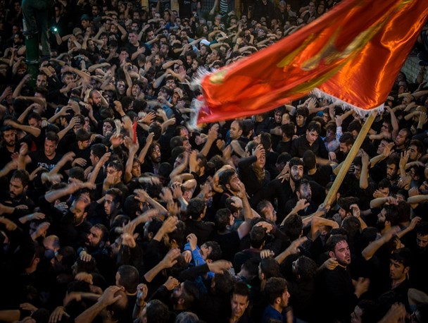 اوج عزاداری شاهرودی ها با ذکر "یا عباس" +تصاویر