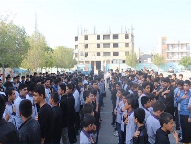 آیین عزاداری "احلی من العسل" در شهر کنگان برگزار شد + عکس