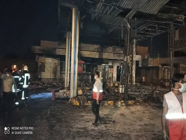 انفجار جایگاه سوخت در تاکستان ۳کشته و ۶ مصدوم برجای گذاشت