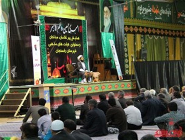 همایش پیرغلامان و مداحان در رفسنجان برگزار شد