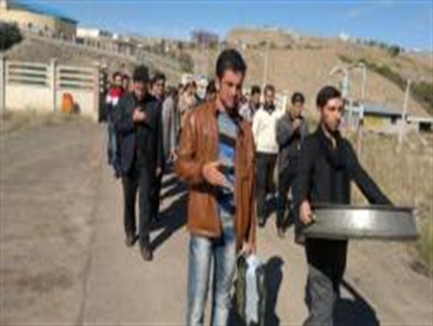 آیین طشت گذاری در دانشگاه پیام نور گیوی+عکس