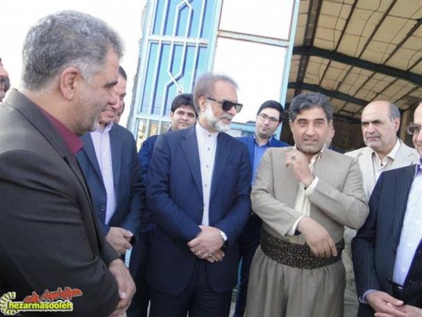 بازدید از شهرک کارگاهی شهرستان پاوه با حضور معاون وزیر صنعت و معدن