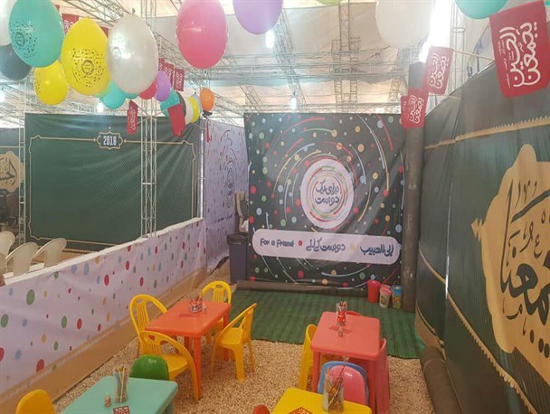موکبی اختصاصی برای نوجوانان زائر اربعین + تصاویر