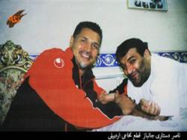 دو اسطوره اردبیلی در یک قاب
