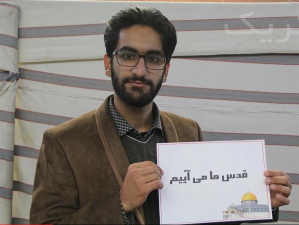 پیوستن جمعی از دانشجویان بسیجی دامغان به پویش مردمی قدس می آییم
