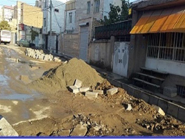 کار نیمه تمام شهرداری مشکین دشت گریبانگیر مردم این منطقه