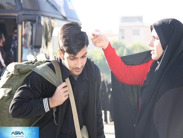 مراسم بدرقه 250 دانشجوی زائر اربعین حسینی در کرج + تصاویر