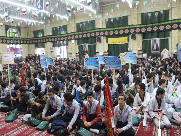 اجتماع بسیجیان با عنوان «شکوه ایستادگی» در ابهر برگزار شد