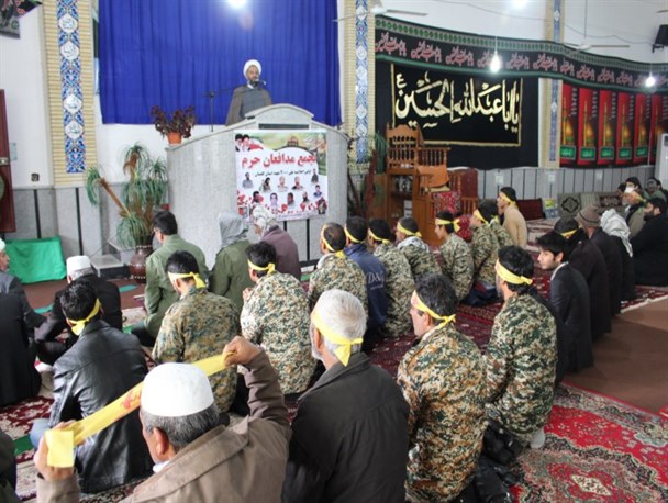 اجتماع بسیجیان مدافعان حرم در انبارالوم آق قلا برگزار شد + تصاویر