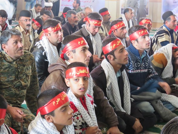 گزارش تصویری از اجتماع عظیم مدافعان حرم بسیجی در کوهرنگ
