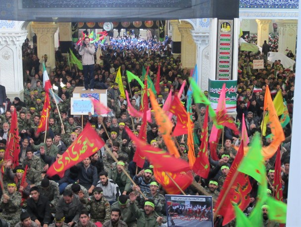 اجتماع بزرگ بسیجیان دامغانی با عنوان مدافعان حرم برگزار شد
