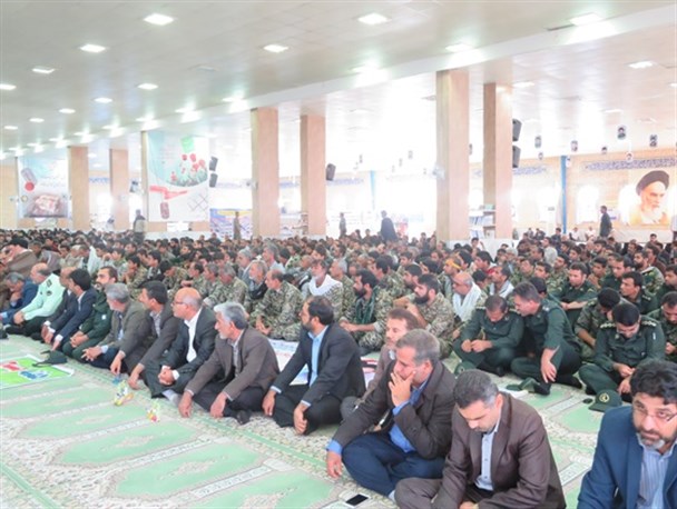 اجتماع بزرگ بسیجیان 5 آذر در دیر برگزار شد+تصاویر