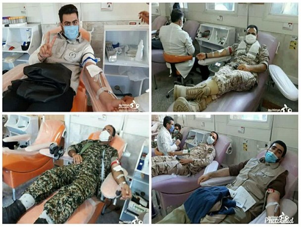 بسیج باز هم پیش قدم‌ حل بحران‌ها شد/ مراجعه گسترده بسیجیان به مرکز اهدای خون کرمانشاه