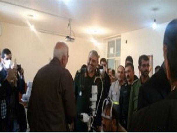 بازدید فرمانده سپاه حضرت ولی عصر خوزستان از اکیپ پزشکی اعزامی به مناطق محروم کارون