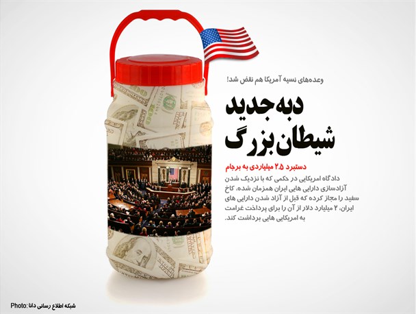 پوستر/دبه جدید شیطان بزرگ