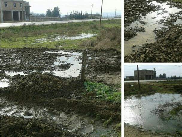 هدررفت آب آشامیدنی در روستای دمیرچی از توابع بیله سوار+عکس