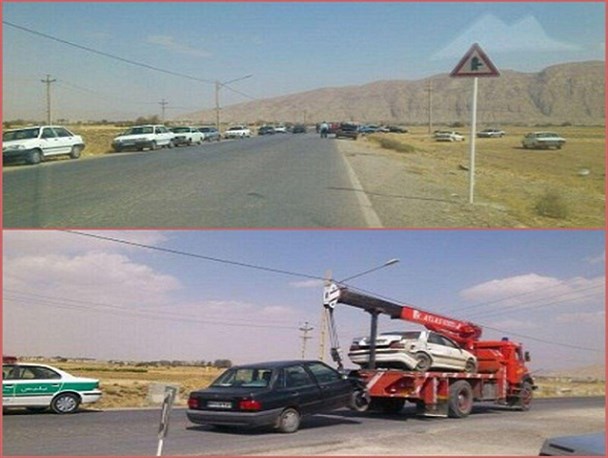 وعده سرخرمن مسئولان برای تعمیر جاده زرقان به دودج