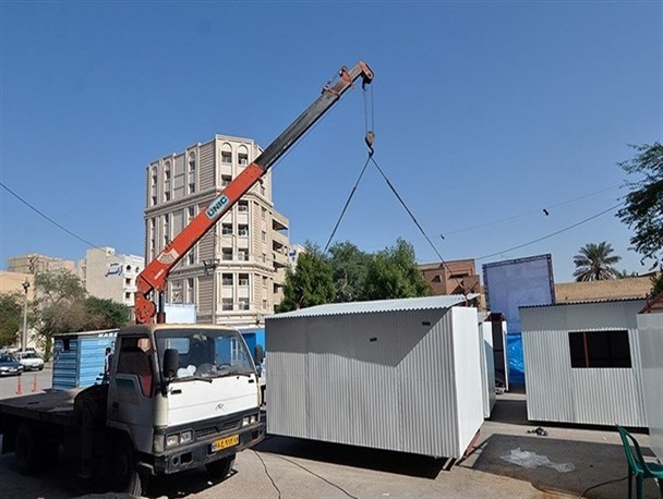 پایان بزرگترین عملیات مردمی ساخت کانکس برای زلزله زدگان‌ در اهواز