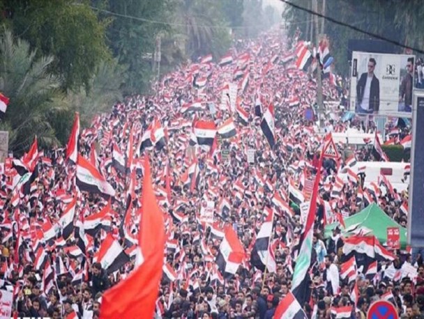 مردم عراق با تظاهرات میلیونی روز جمعه نارضایتی از حضور آمریکایی‌ها را اثبات کردند