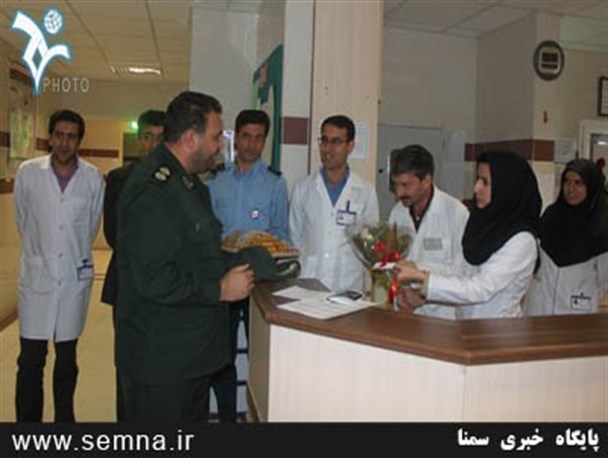 بازدید پاسداران از پرستاران