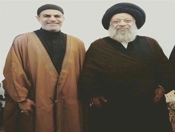 آیت الله موسوی جزایری و نزار قطری در یک قاب