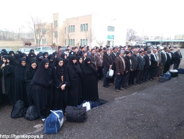 کاروان راهیان نور هریس به مناطق عملیاتی جنوب کشور اعزام شد+تصاویر